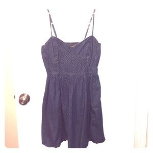 Free People denim polka dot summer dress